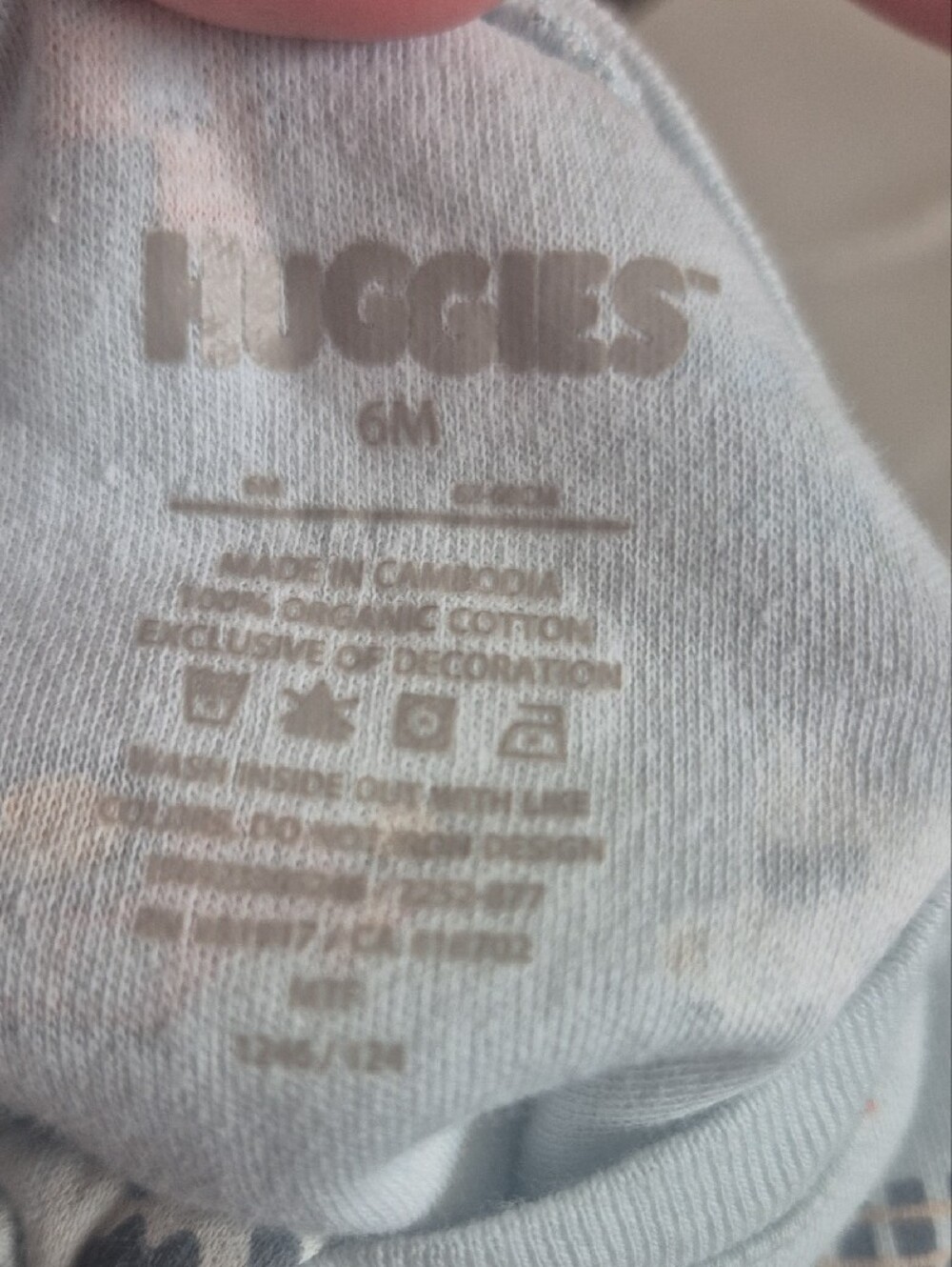 Light Blue Farm-Print Footed One-Piece Pajamas - Picture 2 of 4